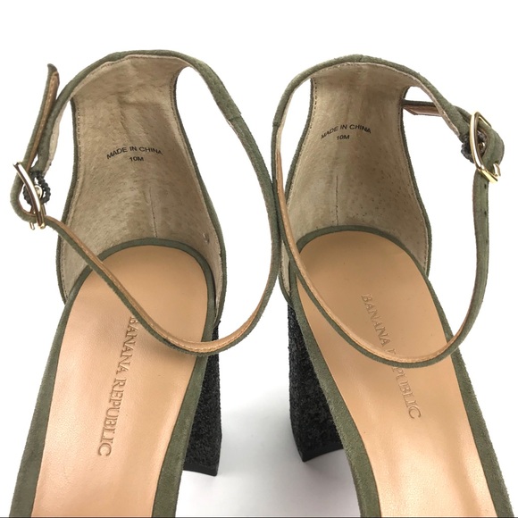 Banana Republic High Heel Sandal Block Heel NEW - Picture 3 of 8